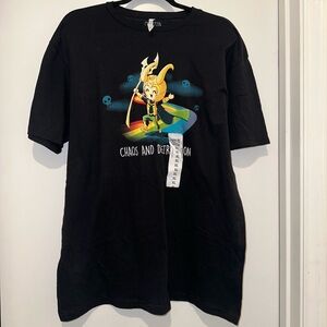 Marvel Black Short Sleeve Tee with Graphic Design